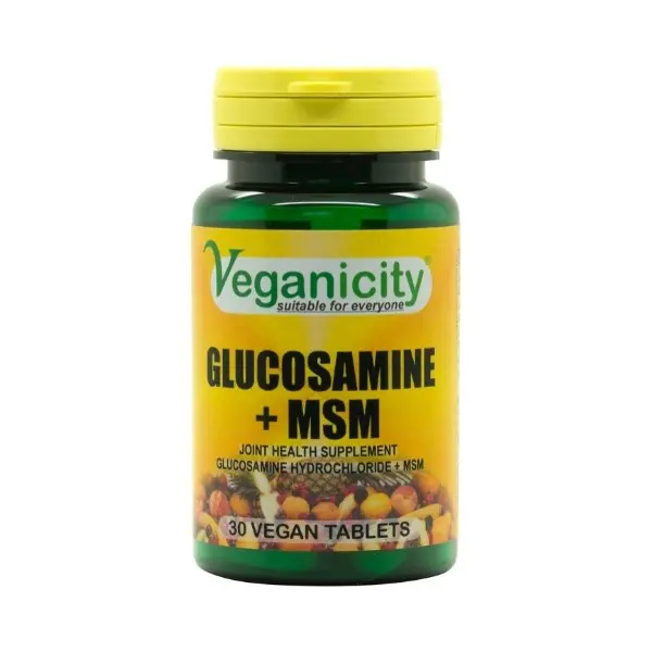Veganicity Glucosamin HCL + MSM, 30 vegan tablet
