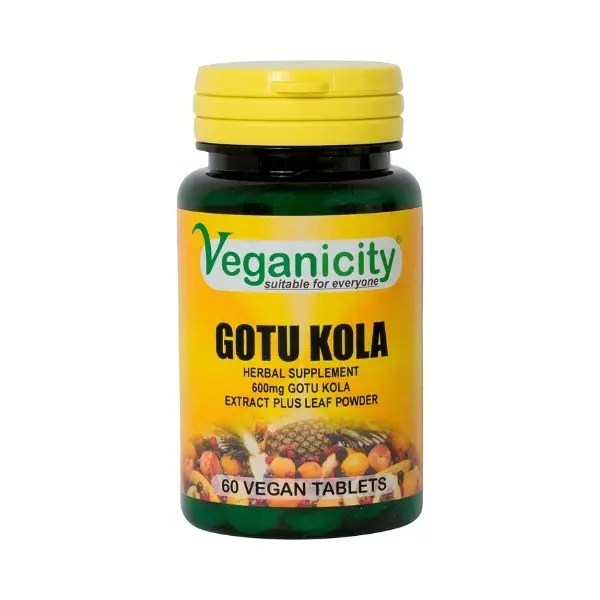 Veganicity Gotu Kola 600mg, 60 tablet