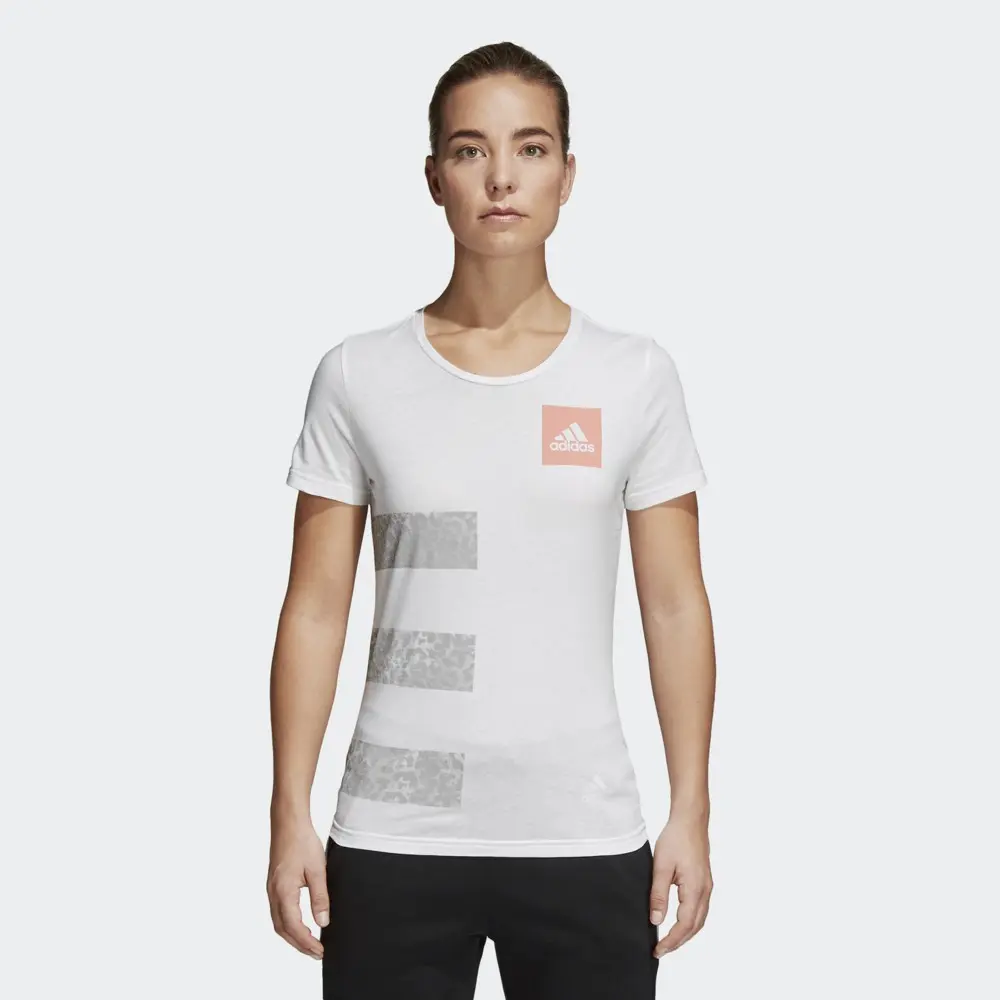 adidas Performance THREE STRIPES W Dámské tričko US L CV4571