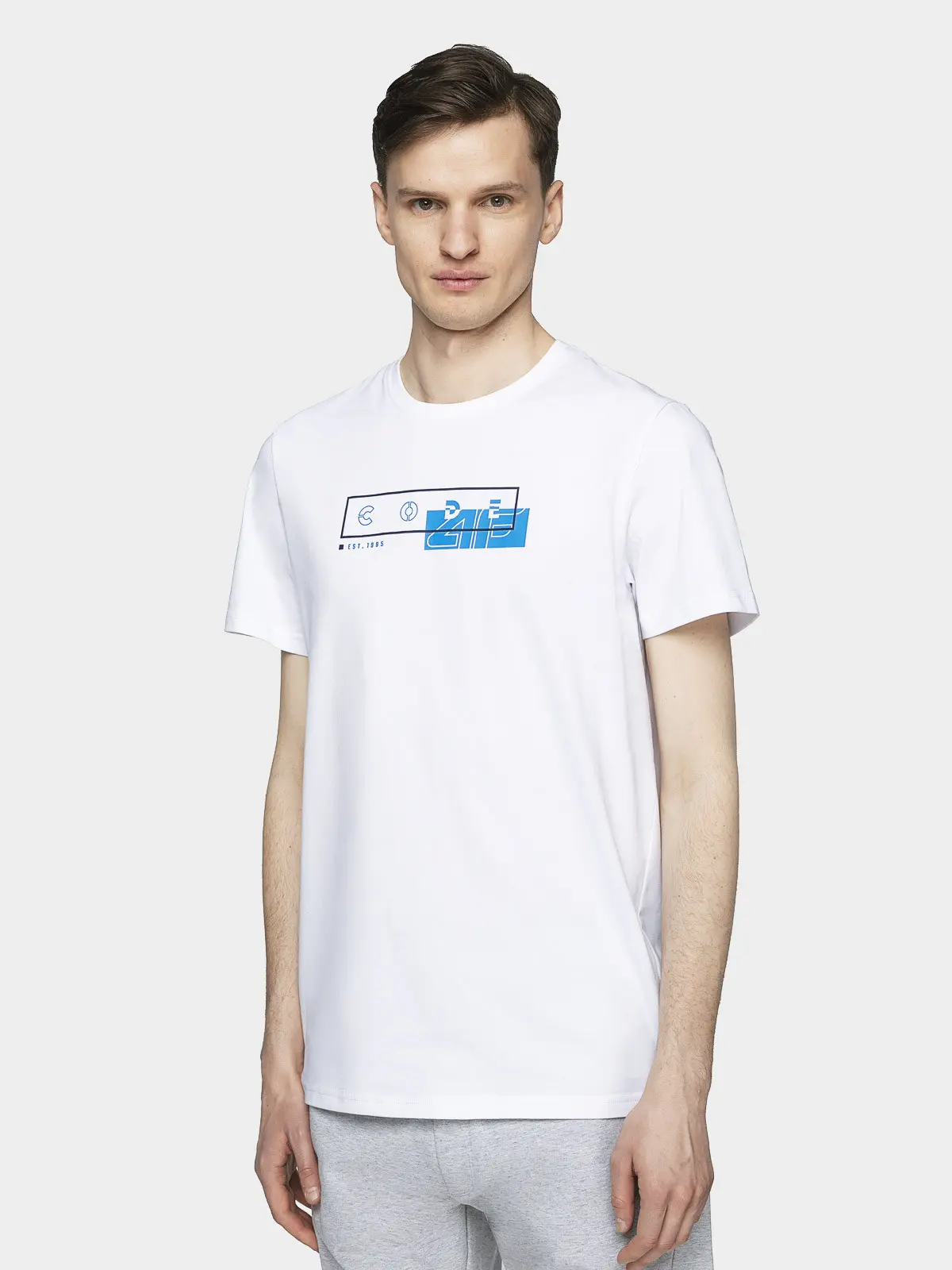 4F H4L21-TSM021 WHITE Pánské tričko US