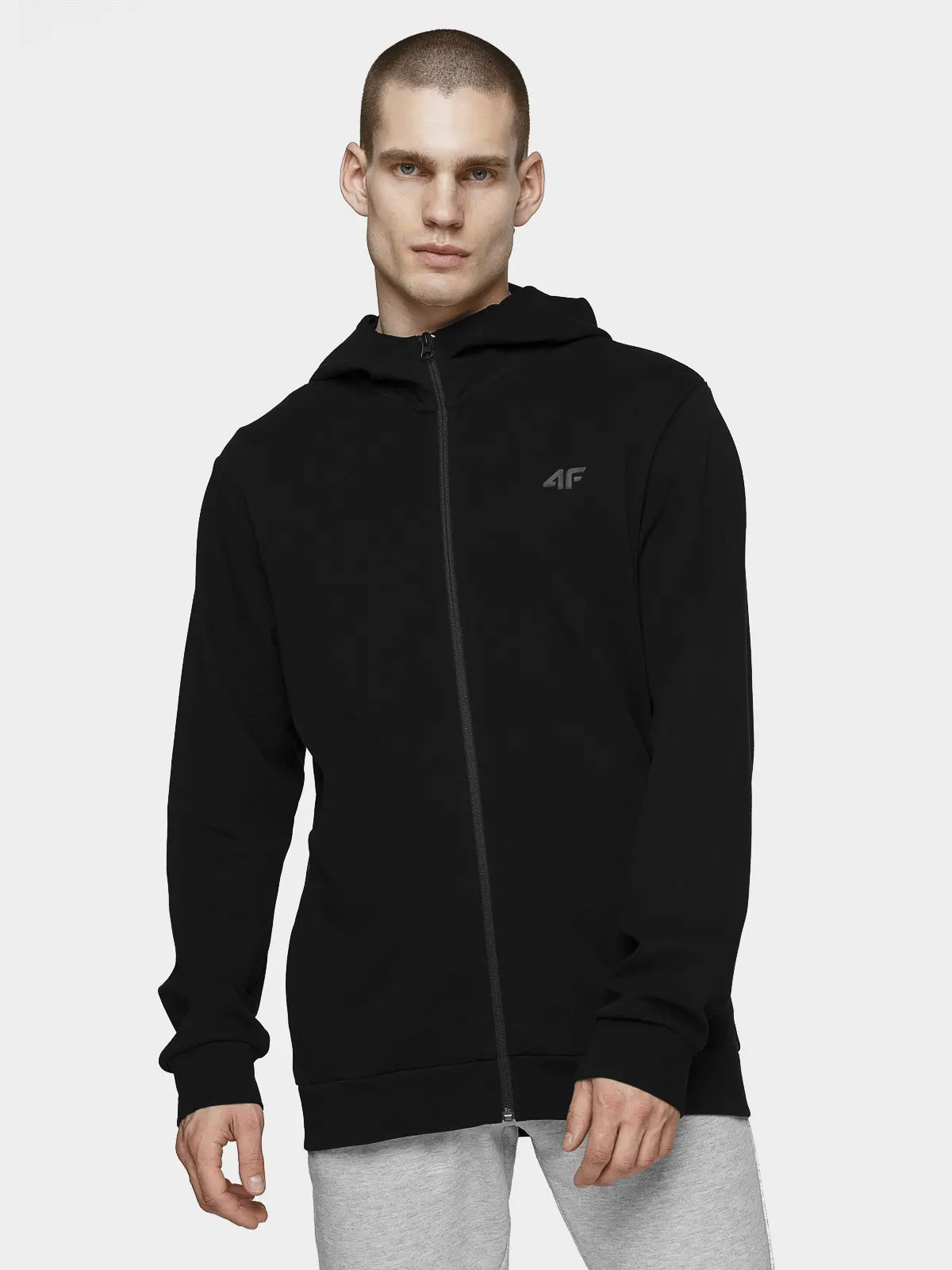 4F H4L21-BLM013 DEEP BLACK Pánská mikina US