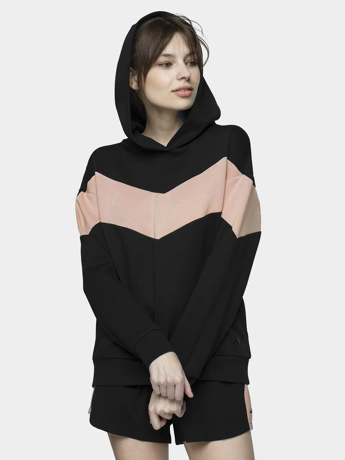 4F H4L21-BLD012 DEEP BLACK Dámská mikina US