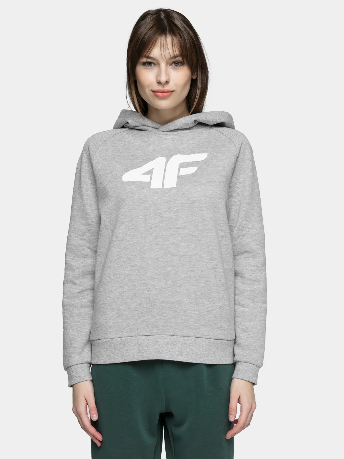 4F H4L21-BLD023 COLD LIGHT GREY Dámská mikina US