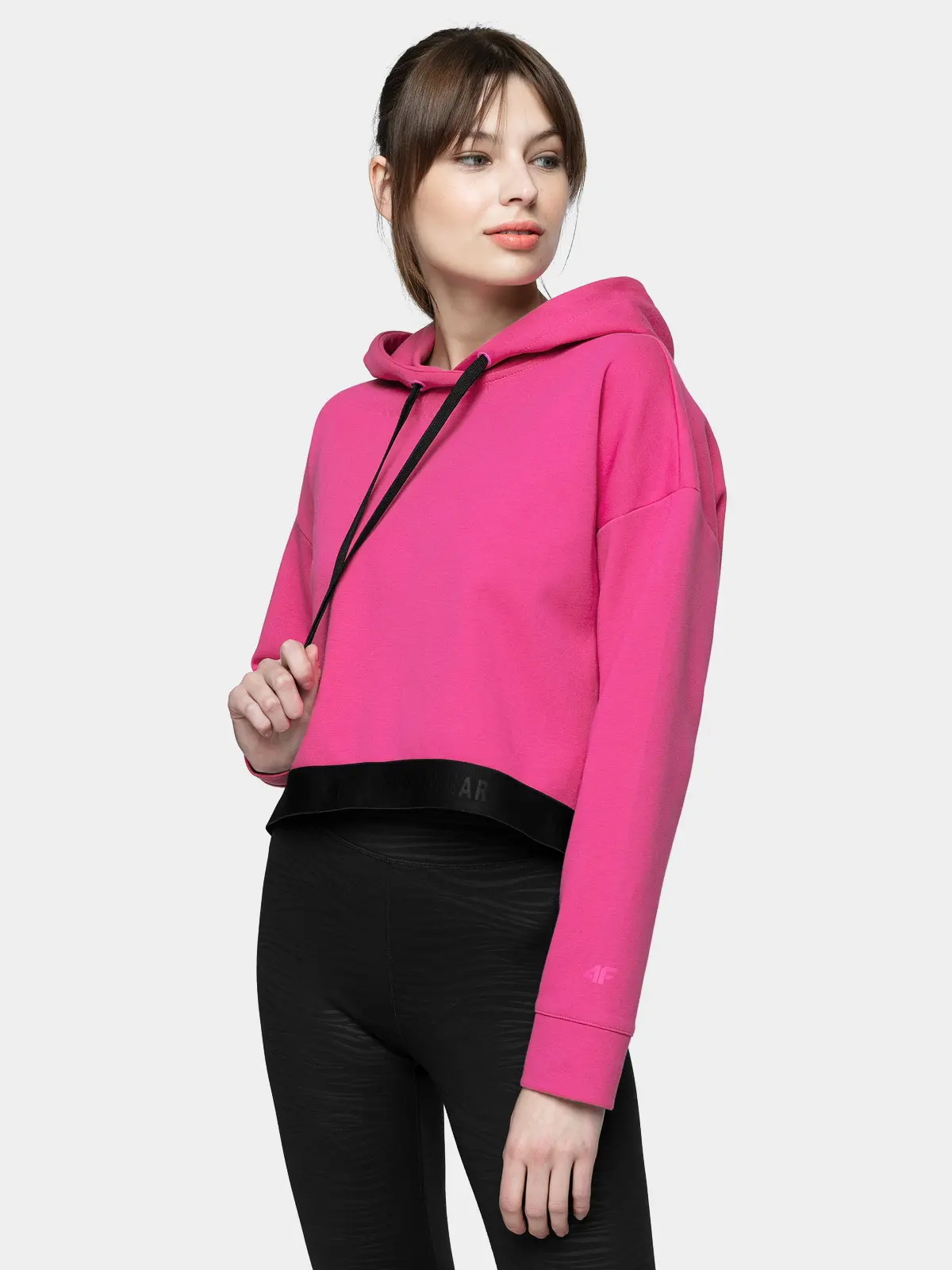 4F H4L21-BLD011 HOT PINK Dámská mikina US