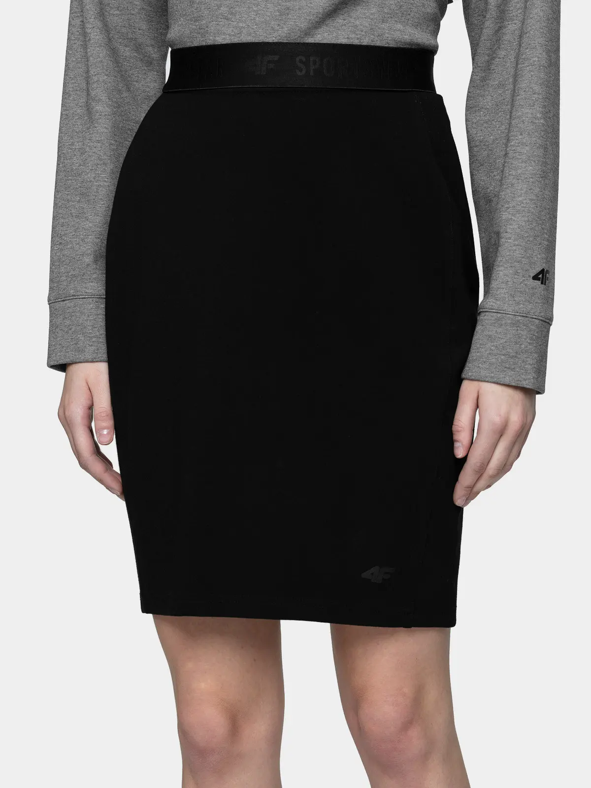 4F H4L21-SPUD010 DEEP BLACK Dámská sukně US S H4L21-SPUD010 DEEP BLACK