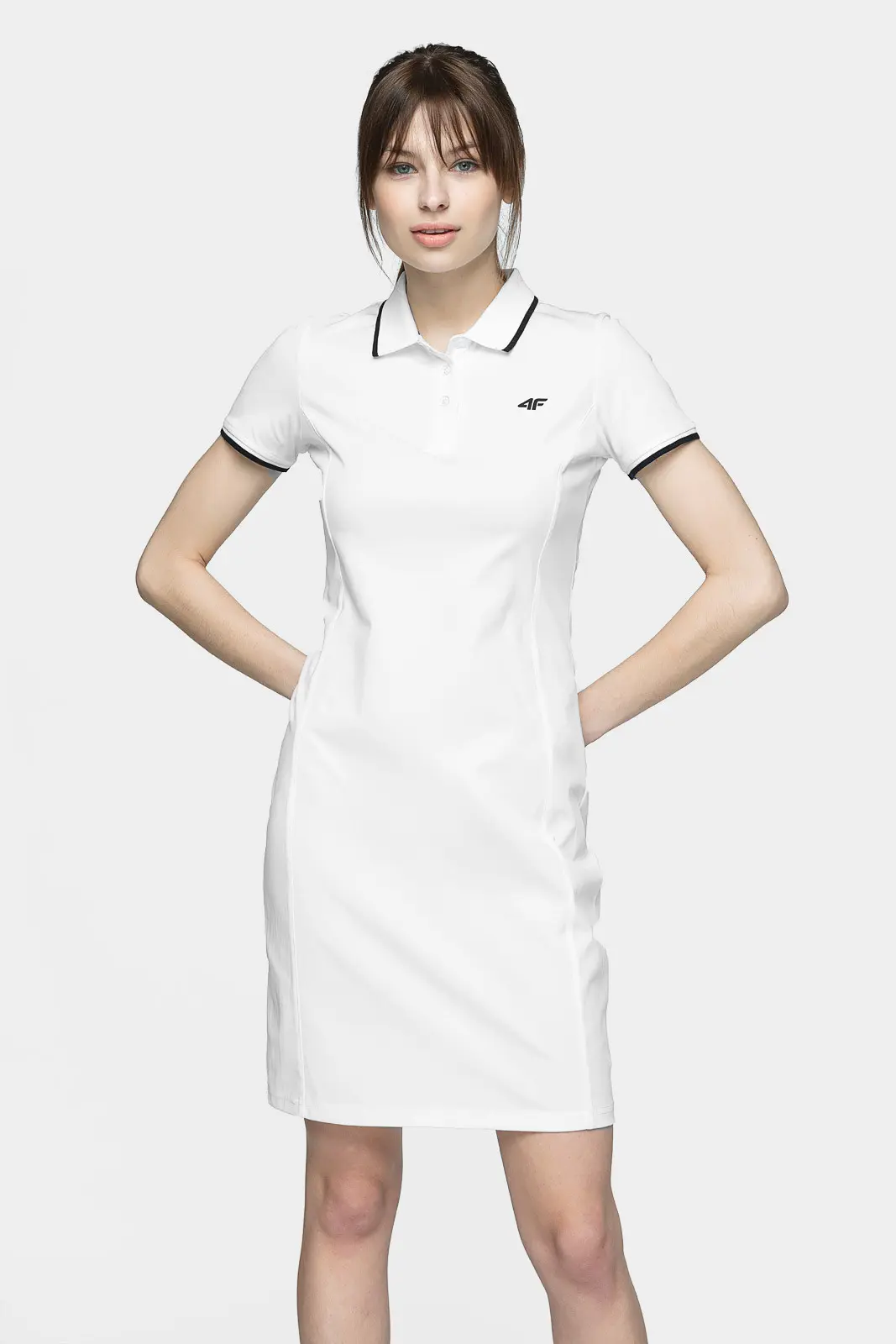 4F H4L21-SUDD080 WHITE Dámské šaty US