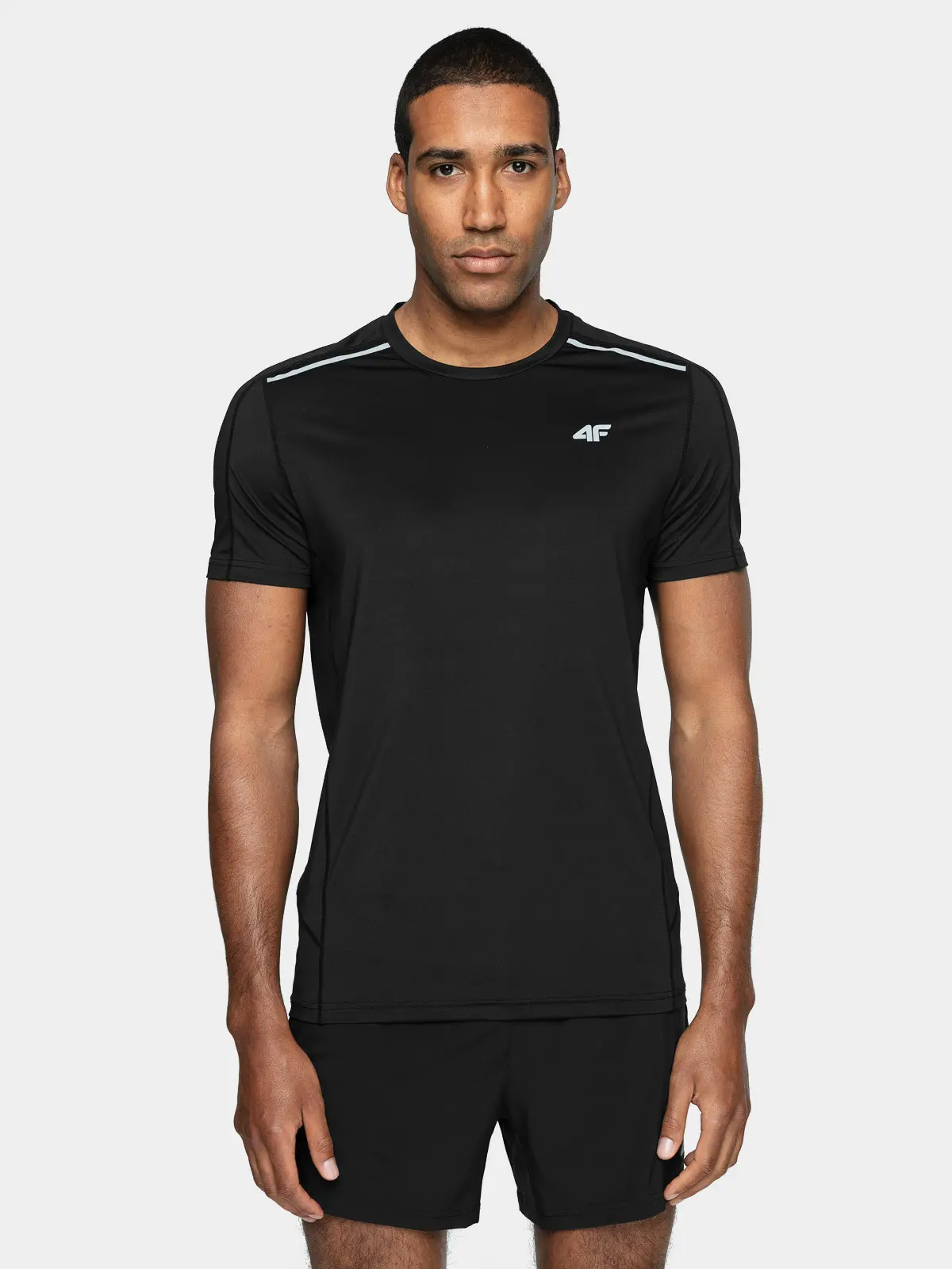 4F H4L21-TSMF010 DEEP BLACK Pánské tričko US