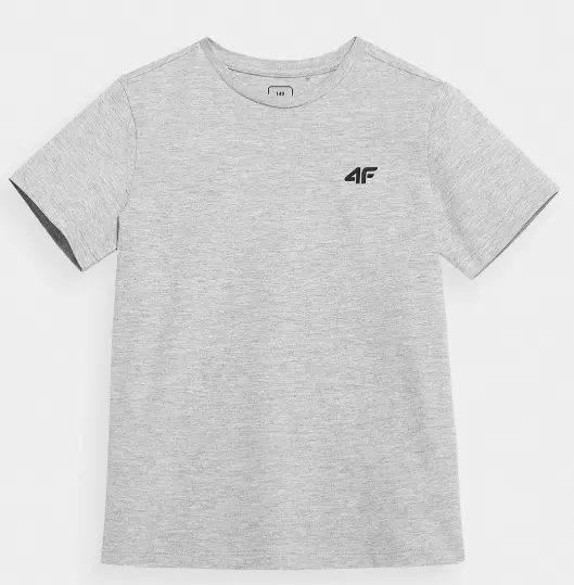 4F HJL21-JTSM001B LIGHT GREY Dětské tričko EU