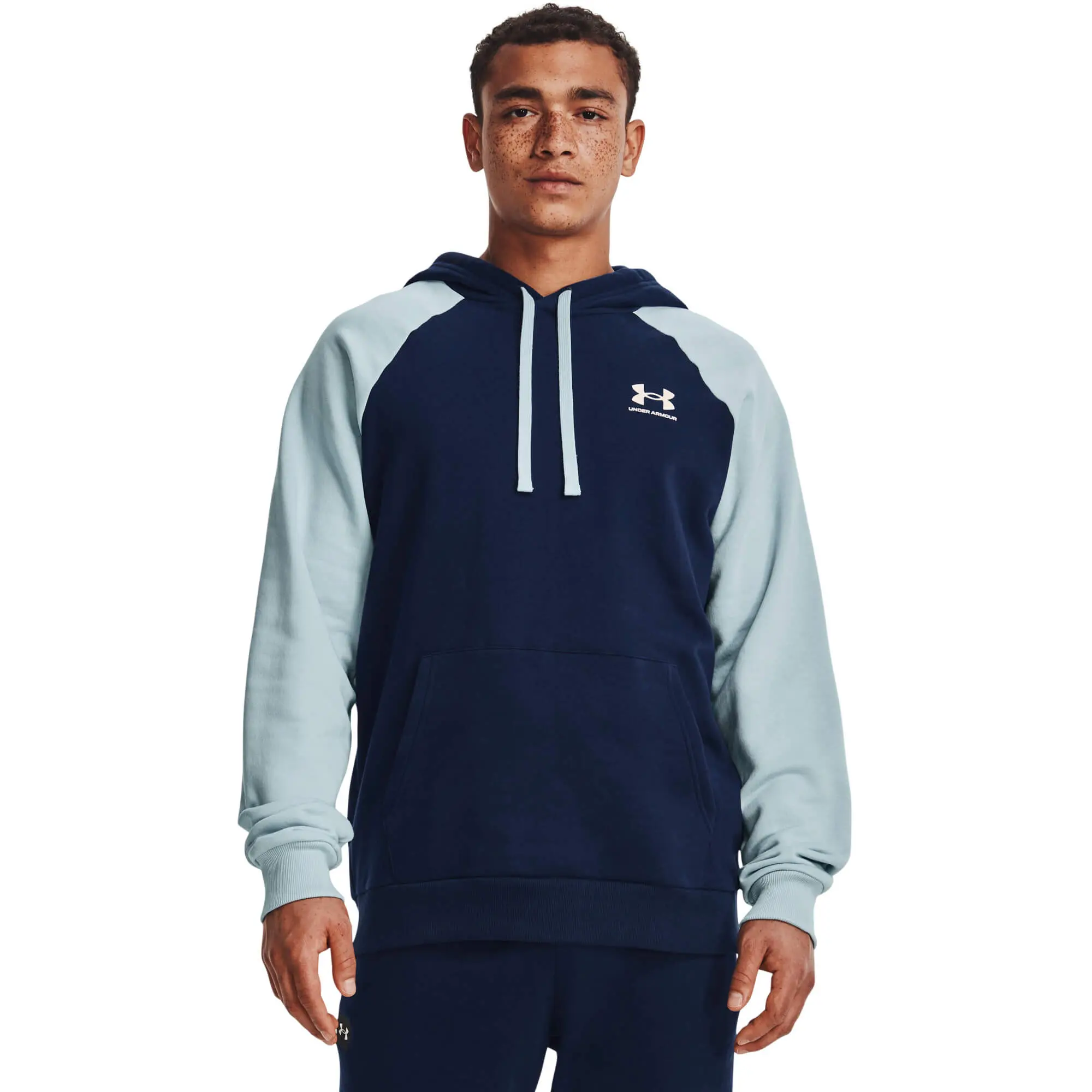 Under Armour UA RIVAL FLC COLORBLOCK HD Pánská mikina US