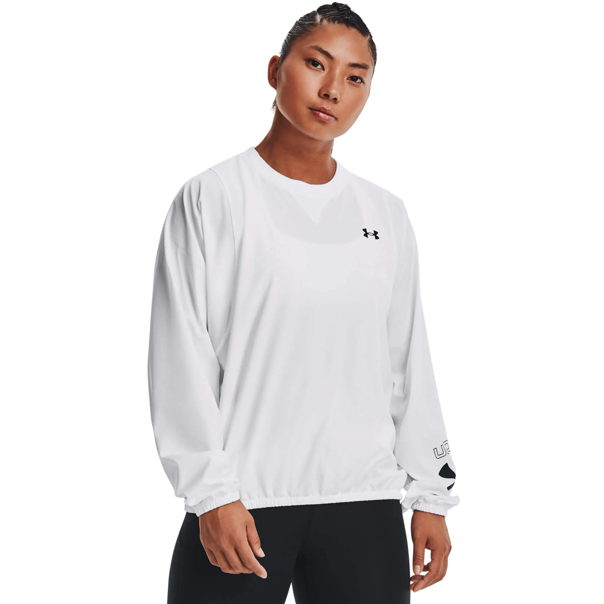 Under Armour Woven Graphic Crew Dámská mikina US