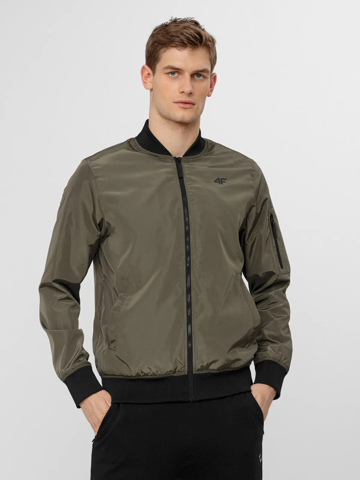 4F H4L22-KUMC001 KHAKI Pánská bunda US
