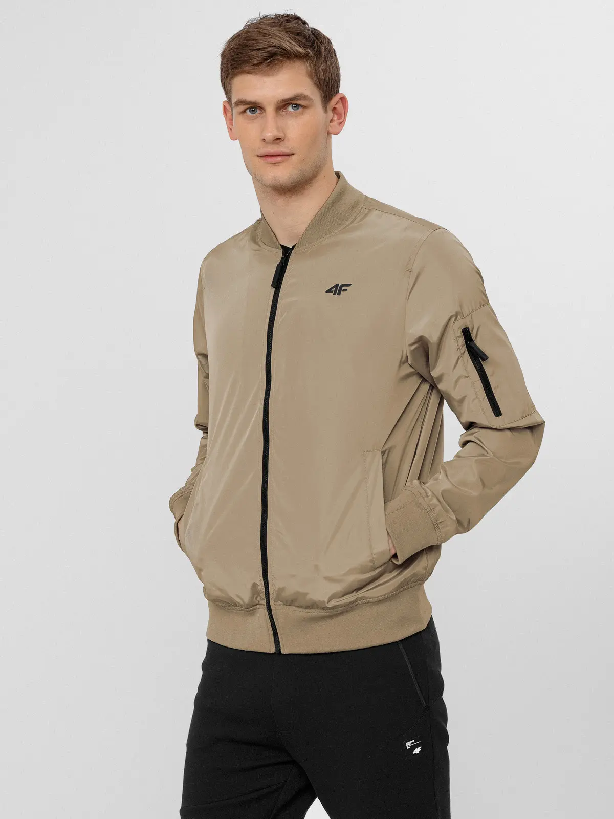 4F H4L22-KUMC001 BEIGE Pánská bunda US