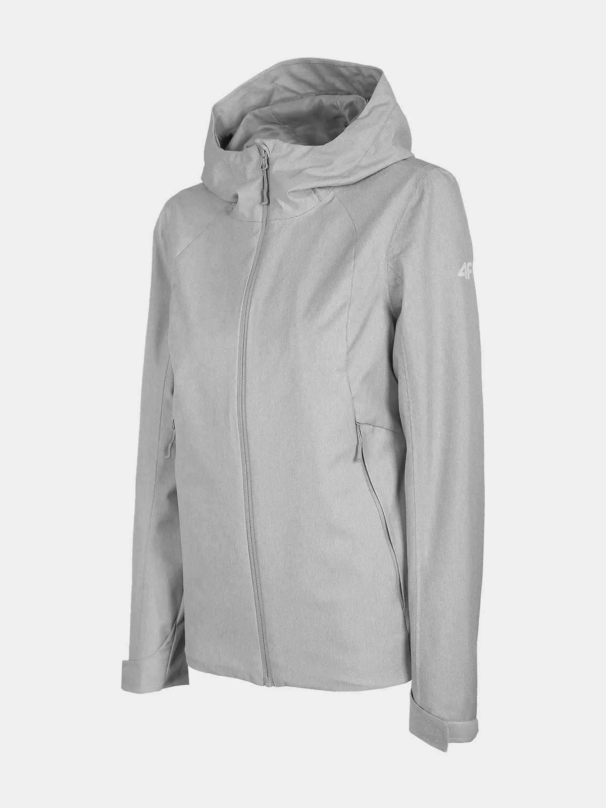 4F H4L22-KUD001 COLD LIGHT GREY MELANGE Dámská bunda US