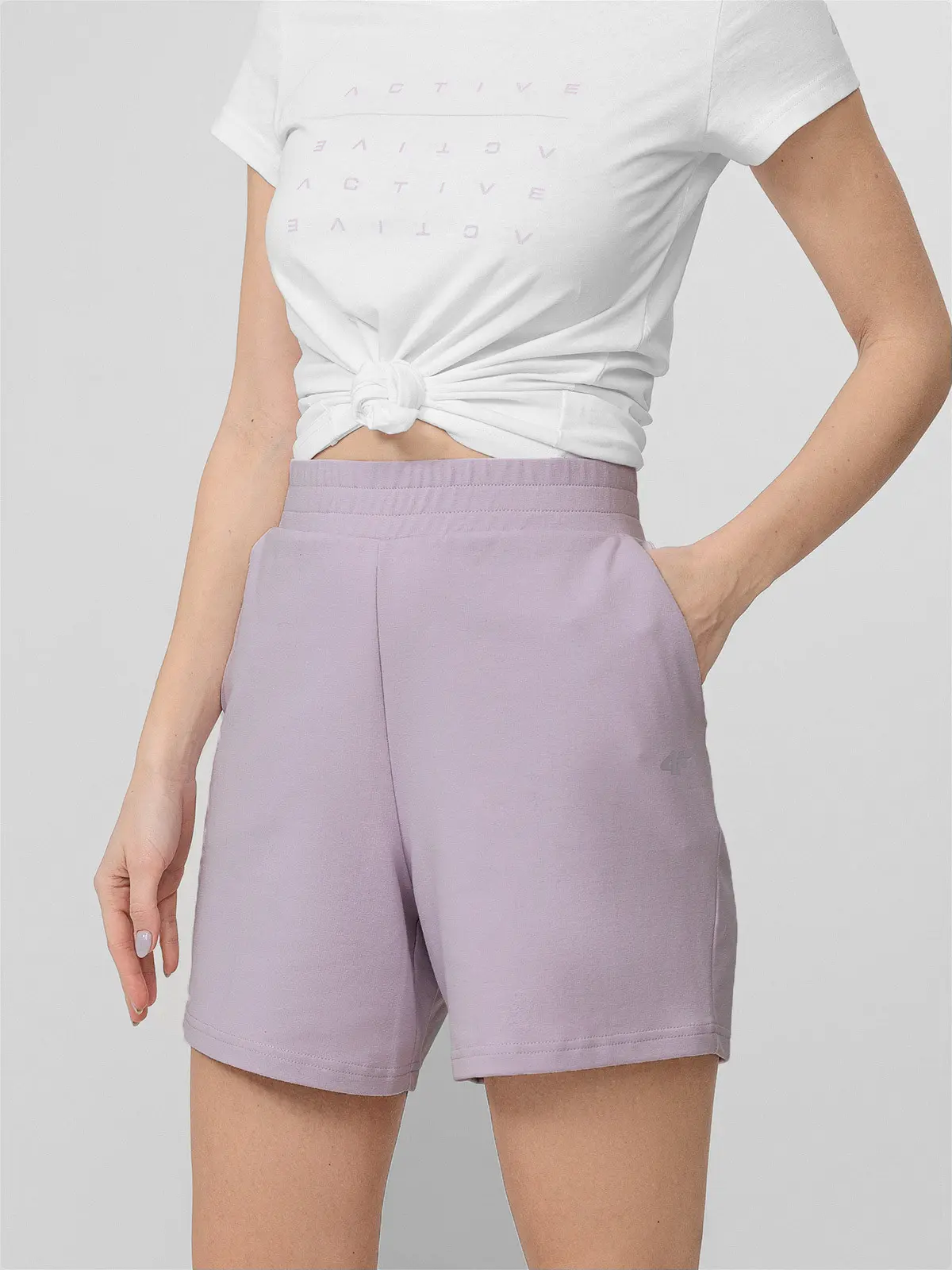 4F H4L22-SKDD016 LIGHT VIOLET Dámské kraťasy US