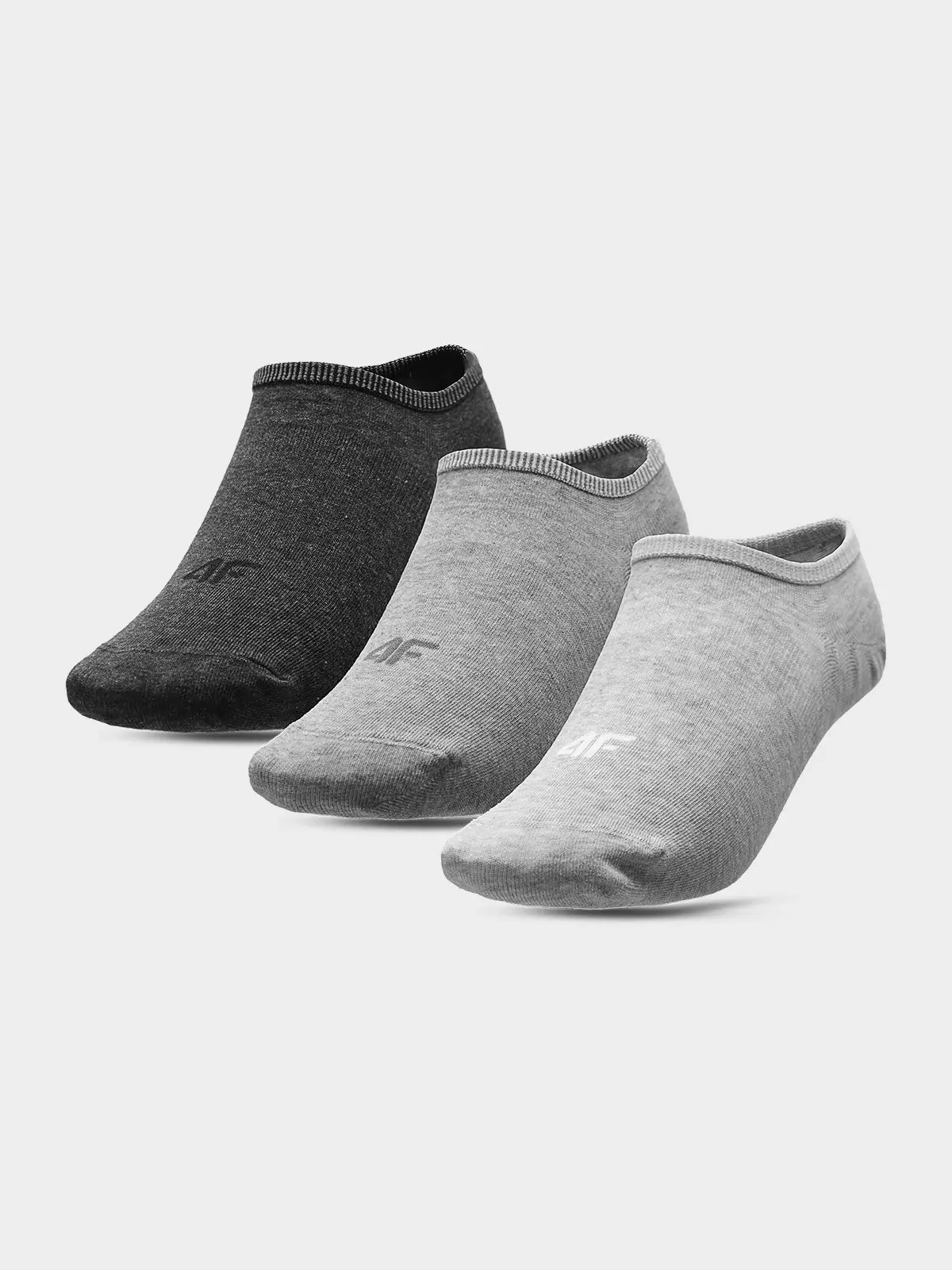 4F H4L22-SOD301 COLD LIGHT GREY MELANGE+GREY MELANGE+MID Ponožky EU