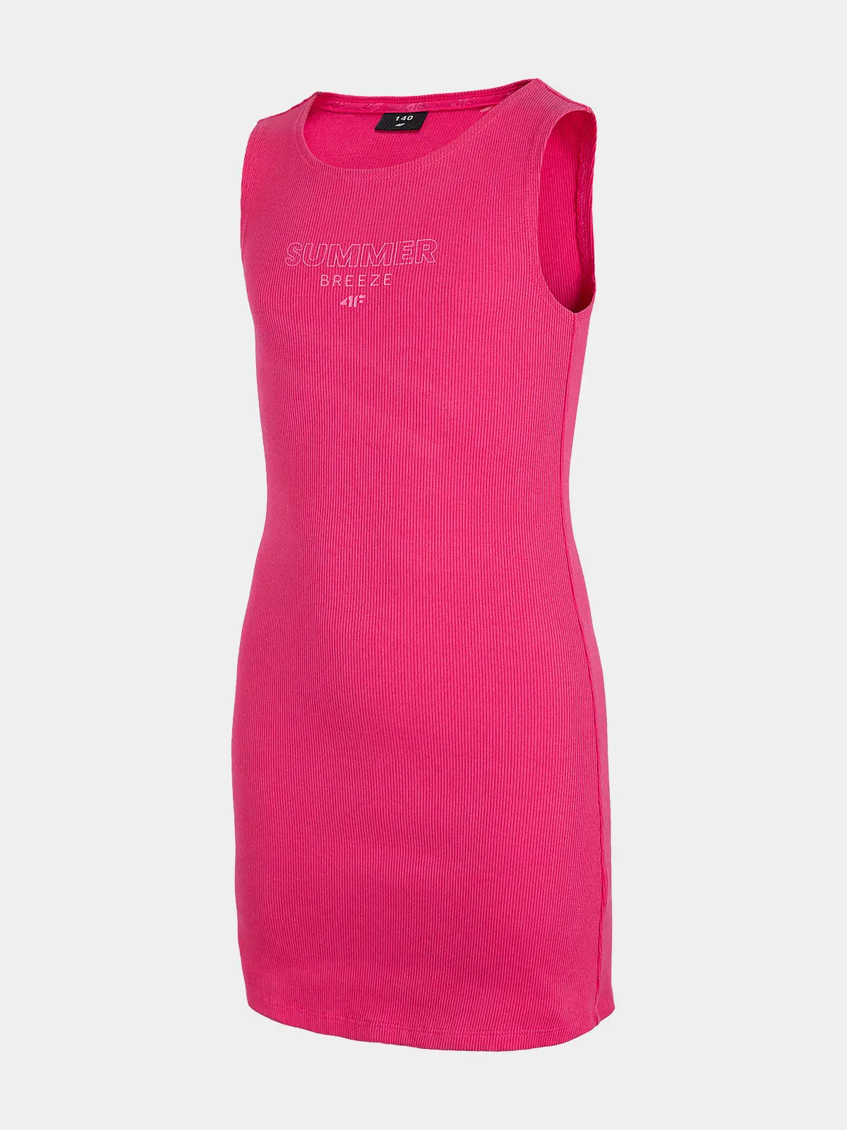 4F HJL22-JSUDD003 HOT PINK Dětské šaty EU