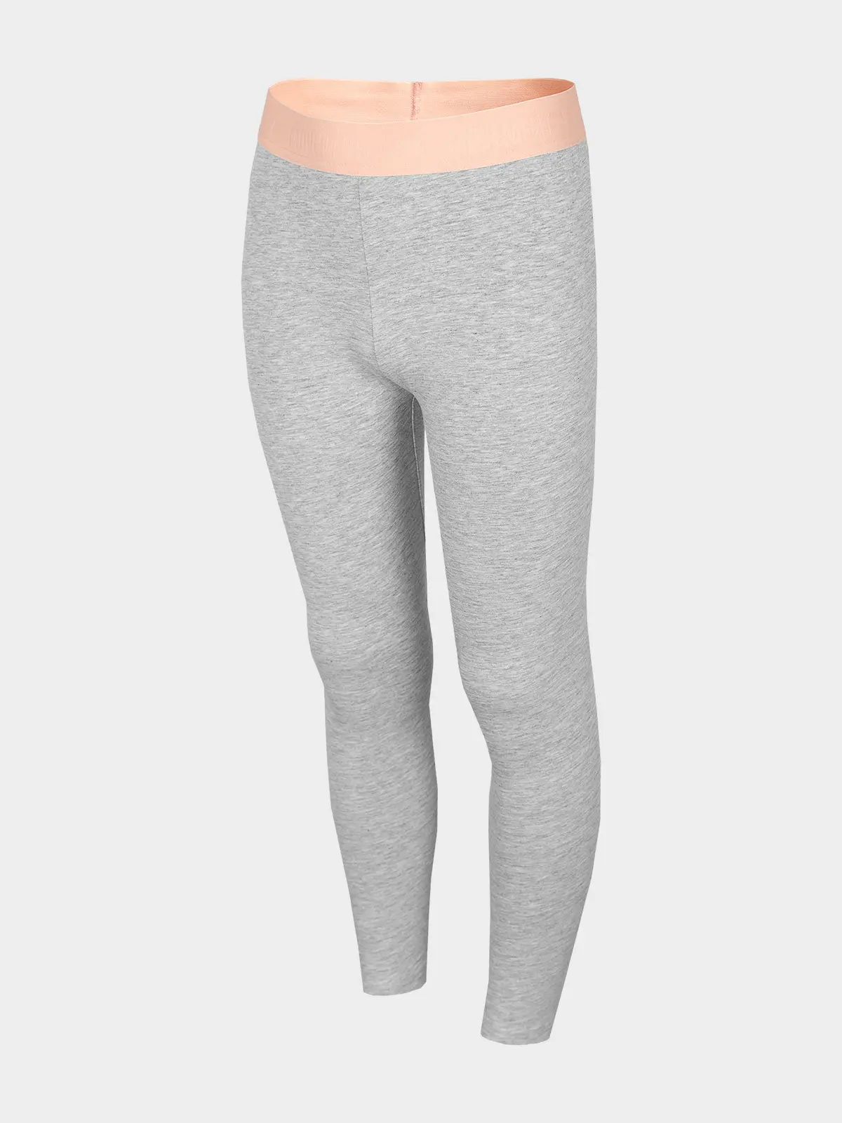 4F HJL22-JLEG004 COLD LIGHT GREY MELANGE Dětské legíny EU