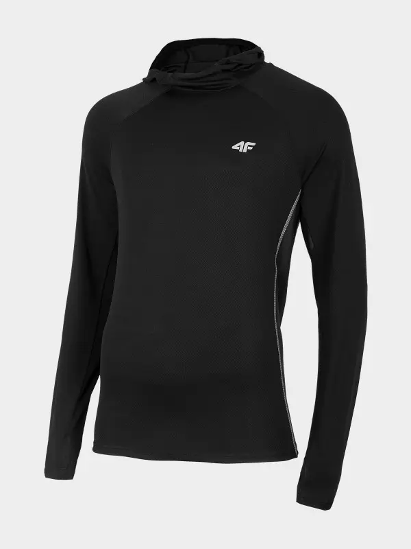 4F H4L22-BLMF013 DEEP BLACK Pánská mikina US