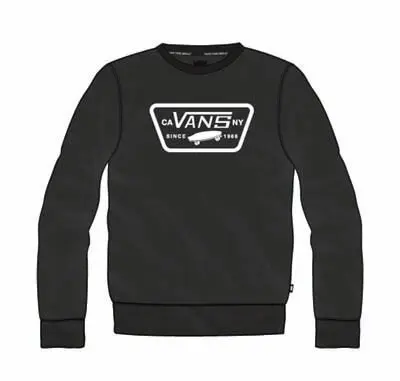 Vans MN FULL PATCH CREW II Pánská mikina US S VN0A45CIBLK1