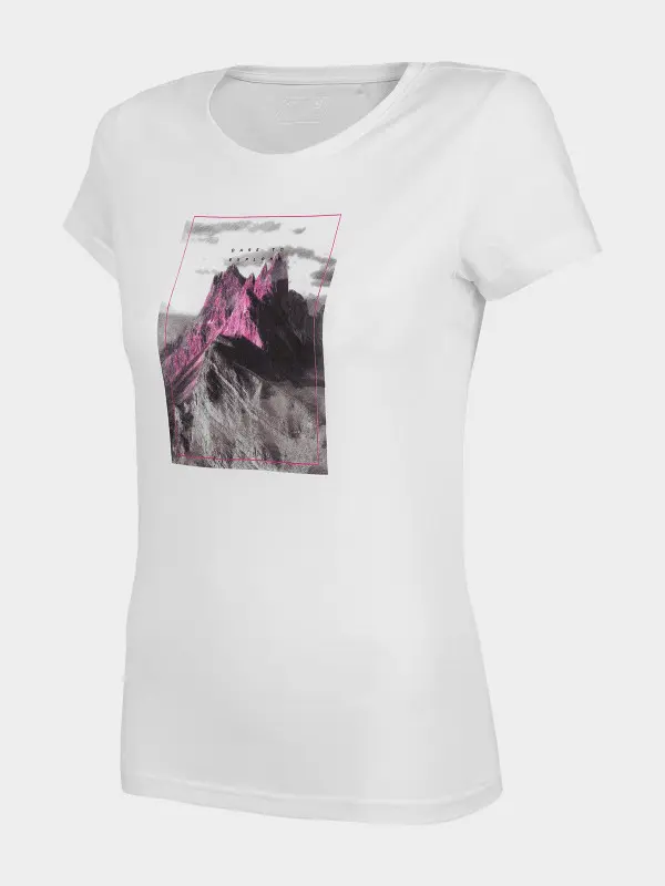 4F H4L22-TSD060 OFF WHITE Dámské tričko US