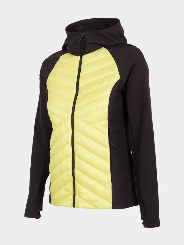 4F H4L22-KUDH060 LIGHT LEMON Dámská bunda US XL H4L22-KUDH060 LIGHT LEMON