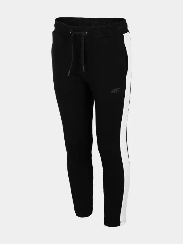 4F HJL22-JSPMD002 DEEP BLACK Dětské tepláky EU