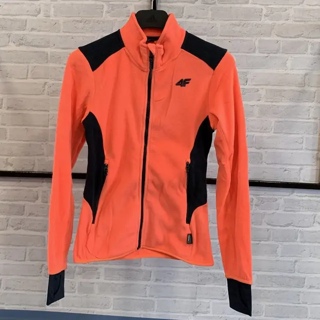 4F H4L21-PLD060 SALMON CORAL Dámská fleecová mikina US