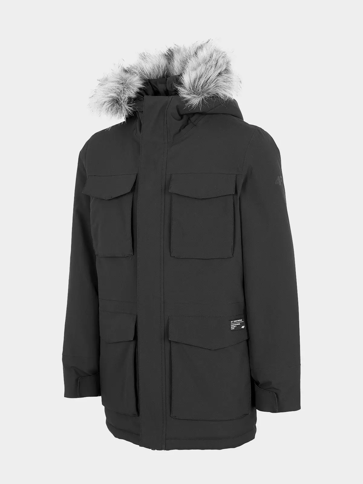 4F HJZ22-JKUM001 DEEP BLACK Dětská bunda EU