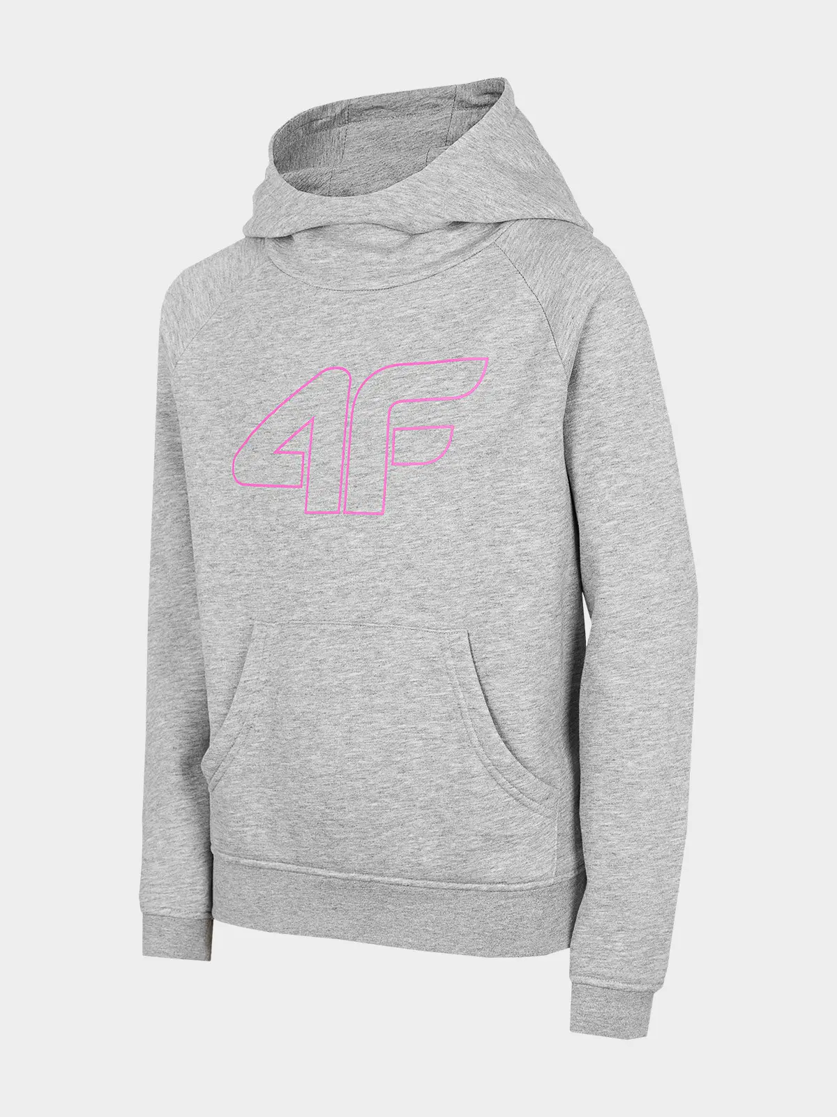 4F HJZ22-JBLD002 GREY MELANGE Dětská mikina EU
