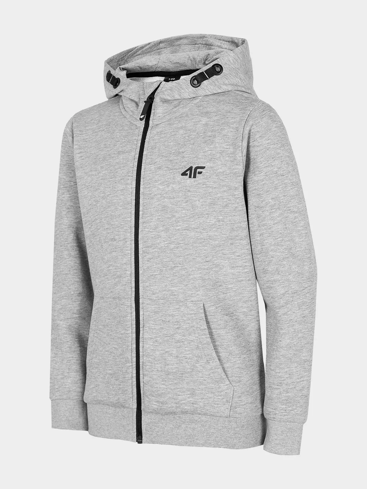 4F HJZ22-JBLM001 COLD LIGHT GREY MELANGE Dětská mikina EU
