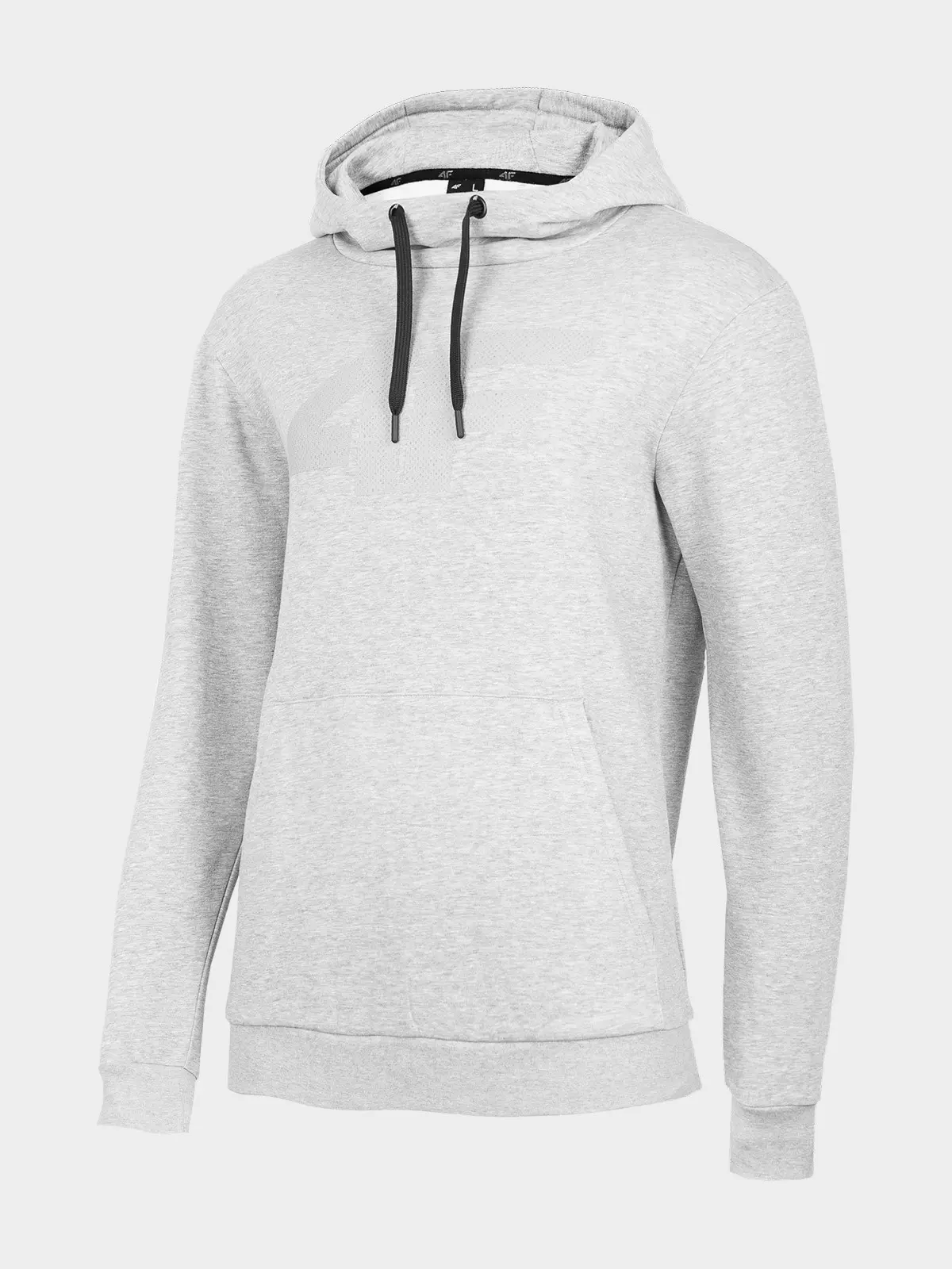 4F H4Z22-BLM352 COLD LIGHT GREY MELANGE Pánská mikina US