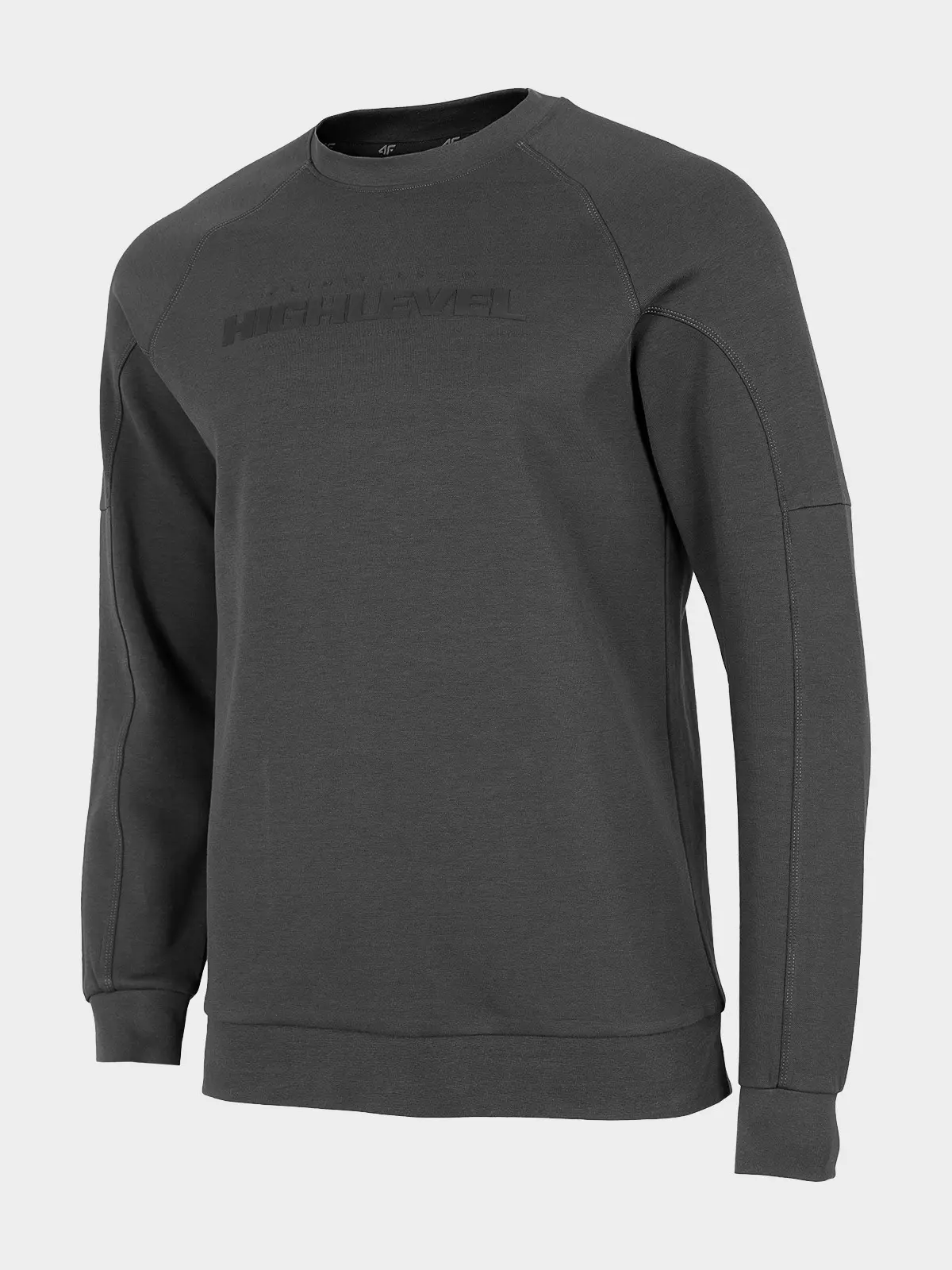 4F H4Z22-BLM019 ANTHRACITE Pánská mikina US S H4Z22-BLM019 ANTHRACITE