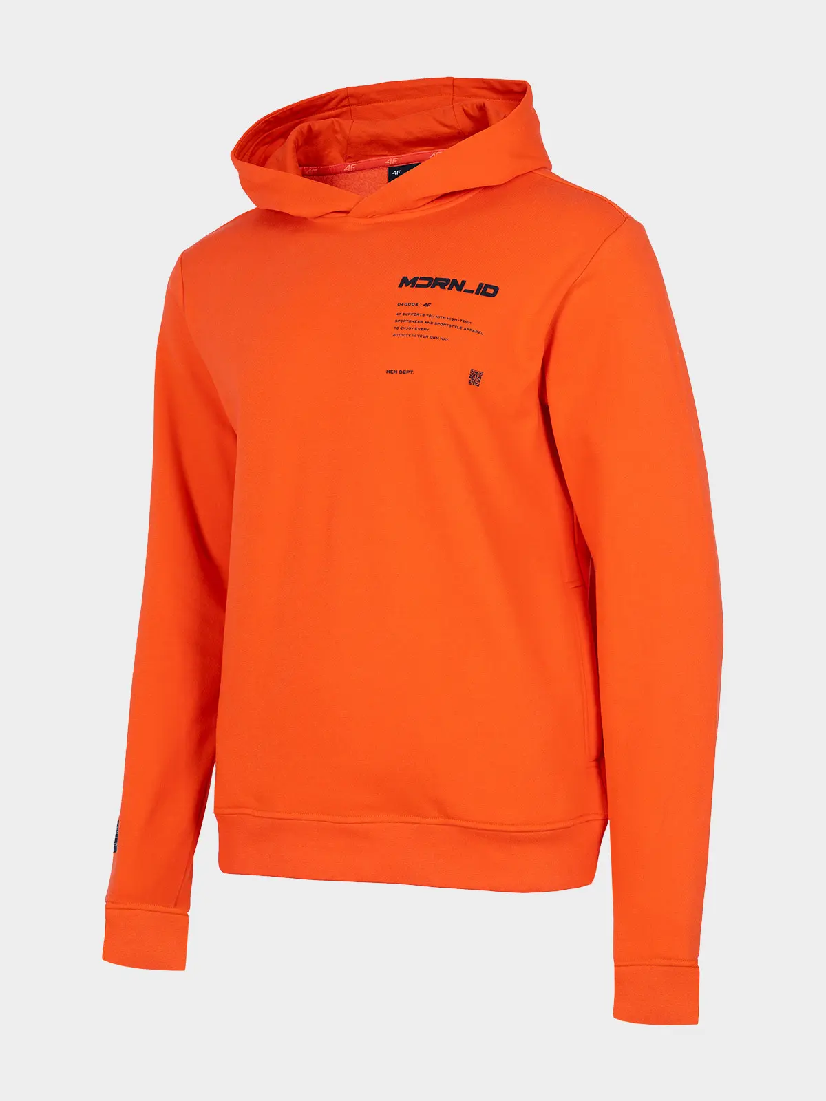 4F H4Z22-BLM025 ORANGE NEON Pánská mikina US