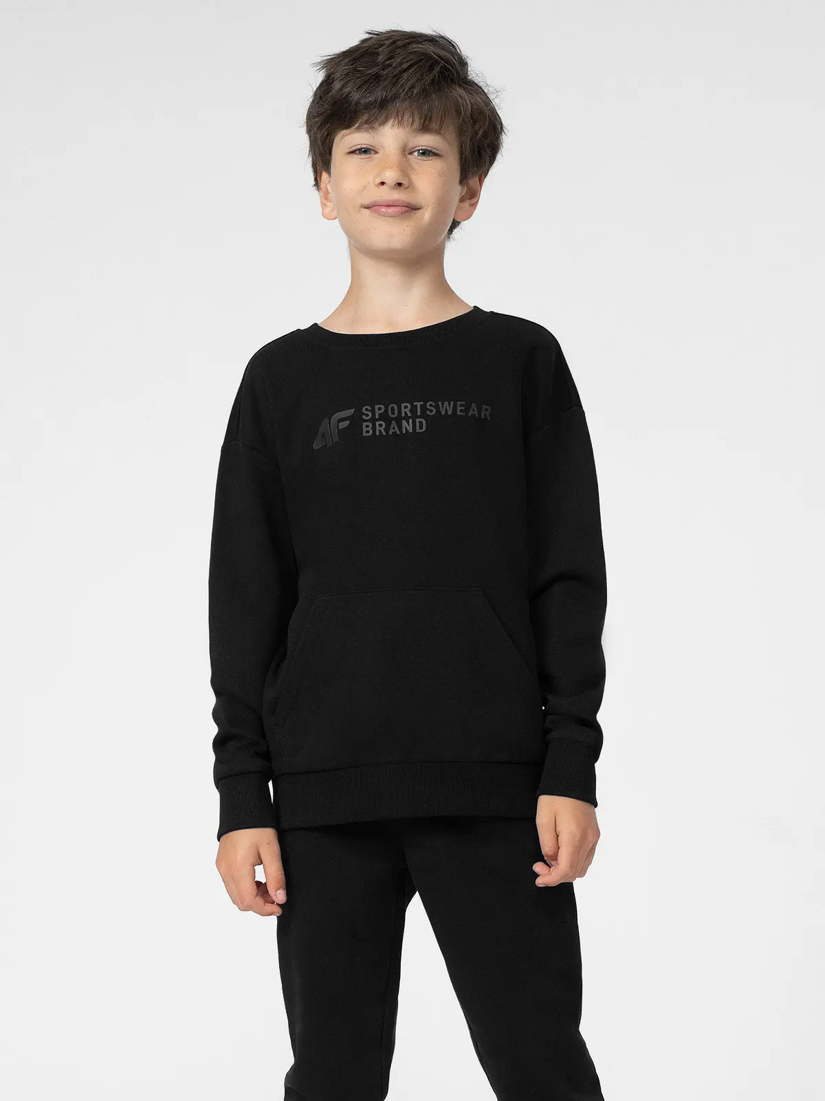 4F 4FJSS23TSWSM222 DEEP BLACK Dětská mikina EU