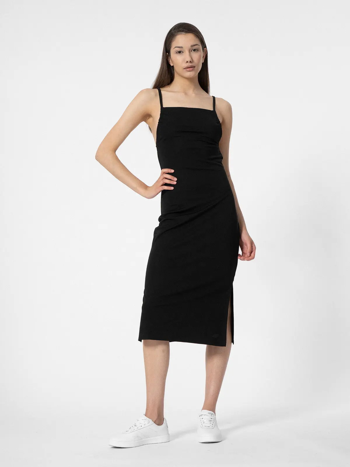 4F 4FSS23TDREF052 DEEP BLACK Dámské šaty US