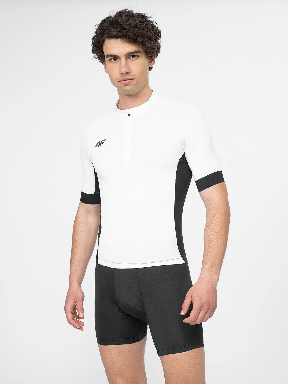4F 4FSS23TFTSM174 WHITE Pánský cyklistický dres US