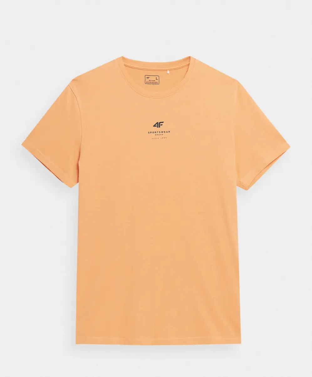 4F 4FSS23TTSHM363 SALMON CORAL Pánské tričko US M 4FSS23TTSHM363 SALMON CORAL