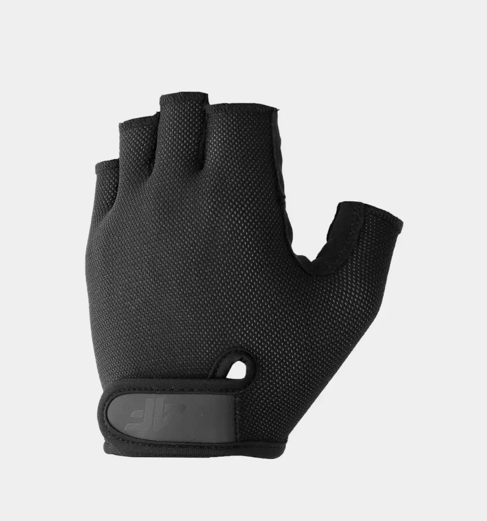 4F 4FSS23AFGLU058 DEEP BLACK Unisex cyklistické rukavice US