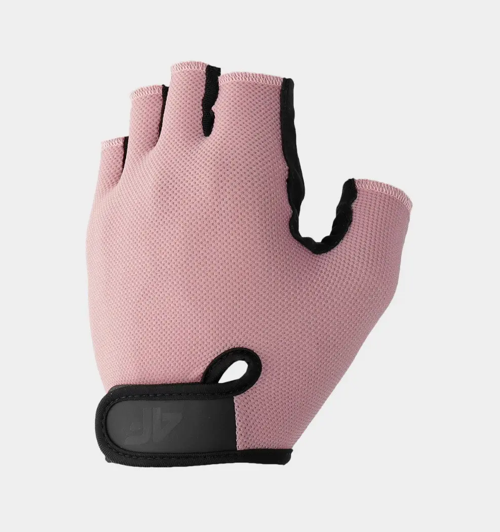 4F 4FSS23AFGLU058 LIGHT PINK Cyklistické rukavice US