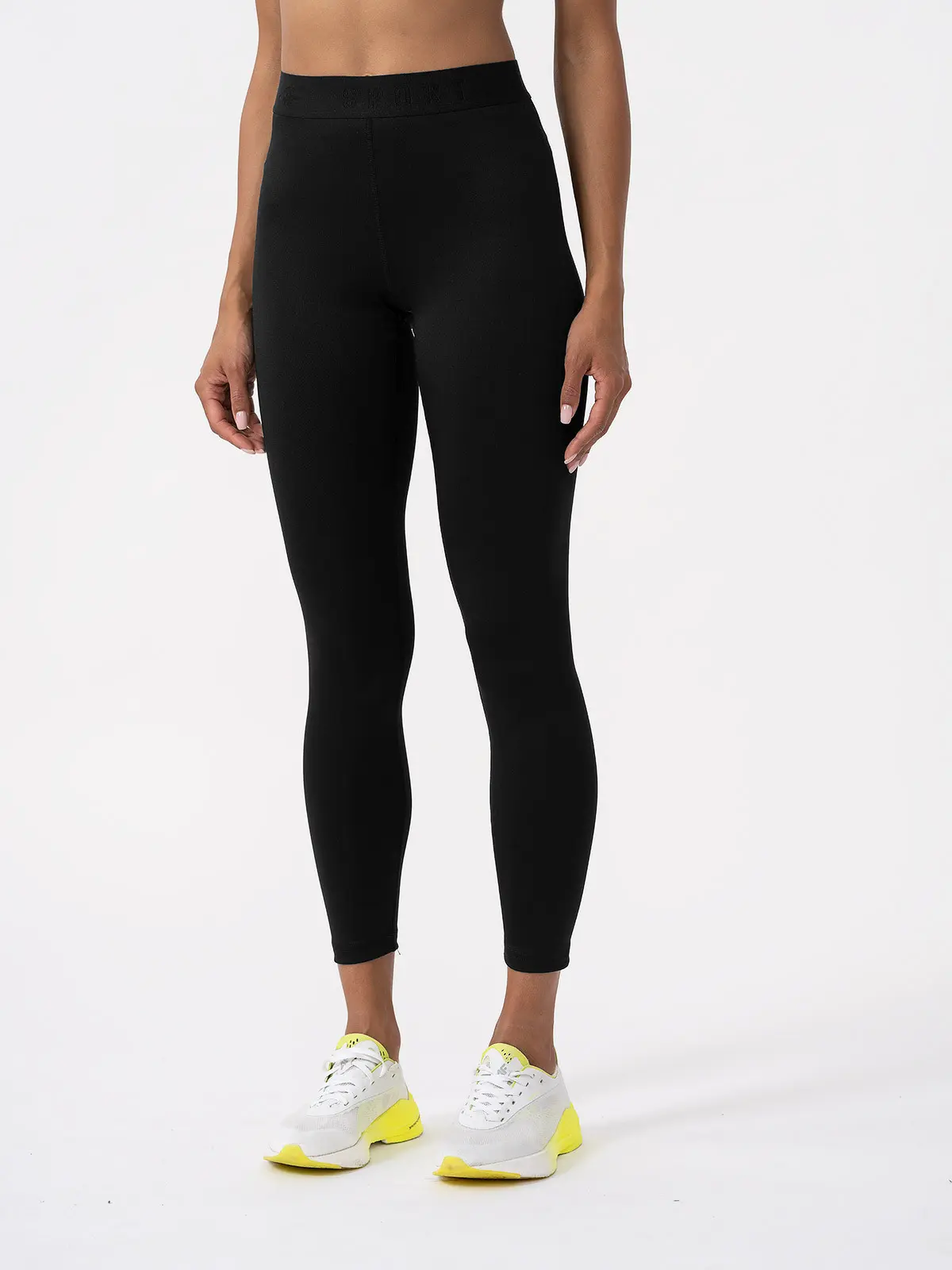 4F 4FAW23TFTIF153 DEEP BLACK Dámské sportovní legíny US S 4FAW23TFTIF153 DEEP BLACK