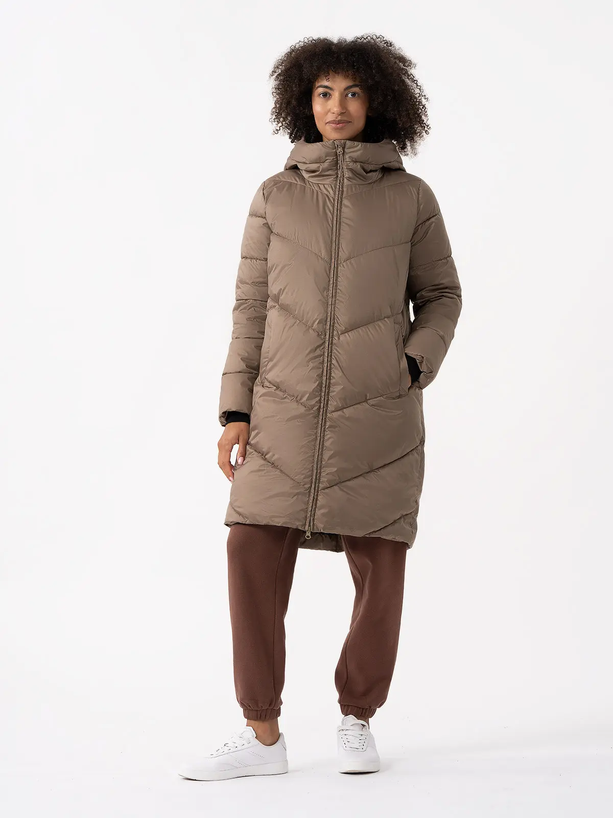4F 4FAW23TDJAF235 LIGHT BROWN Dámský kabát US