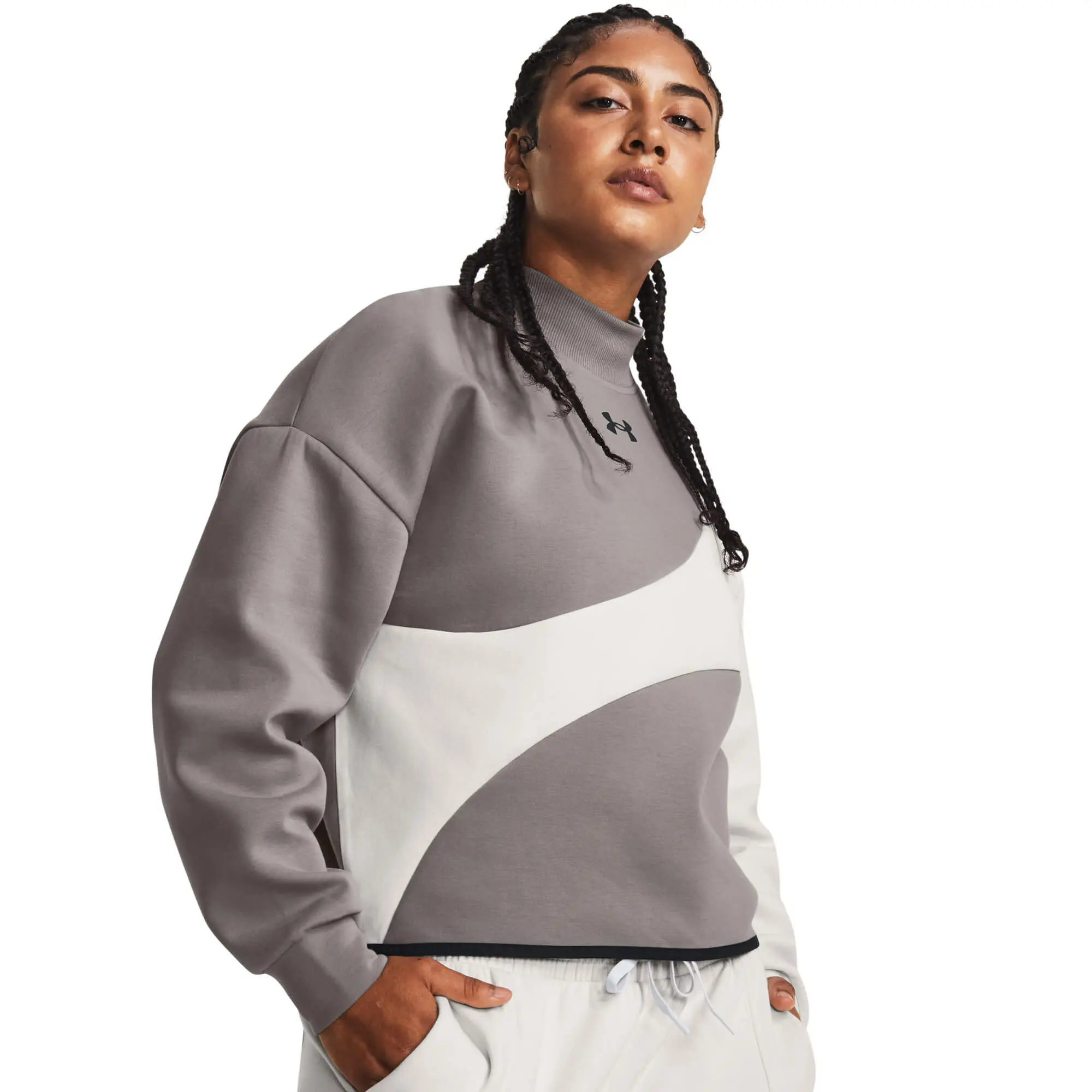 Under Armour Unstoppable Flc Crop Crew Dámská mikina US
