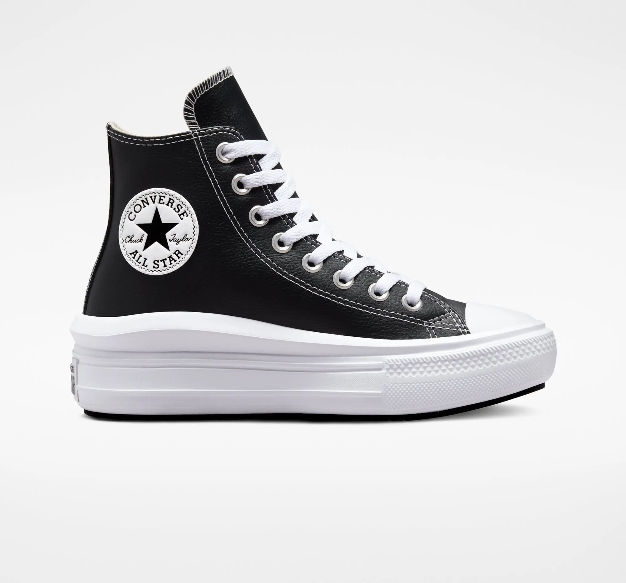 converse CHUCK TAYLOR ALL STAR MOVE PLATFORM FOUNDATIONAL LEATHER Dámské boty EU