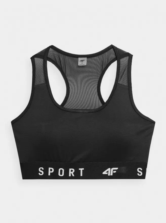 4F 4FSS23USBAF051 DEEP BLACK Sportovní podprsenka US