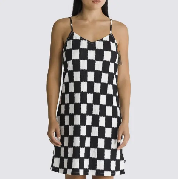 Vans BENTON CHECKER CAMI DRESS Dámské šaty US M VN000GB31KP1