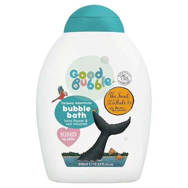 Snail and the Whale Dětská pěna do koupele Lotosový květ a Mořské minerály 400 ml Good Bubble