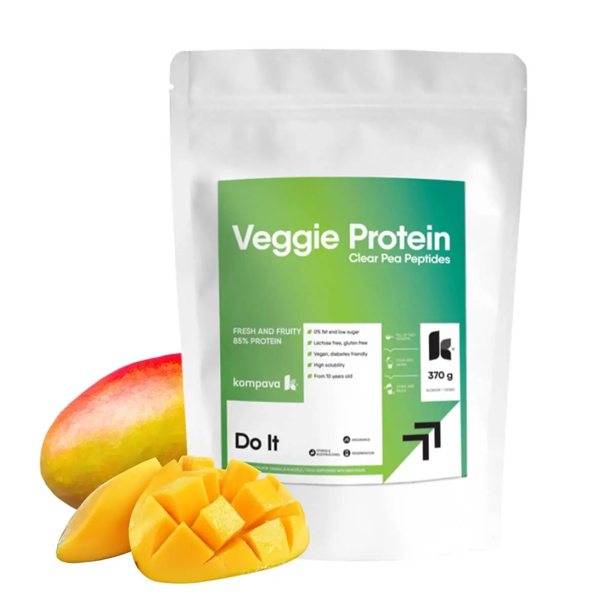 Kompava Veggie Protein (Mango), 370 g