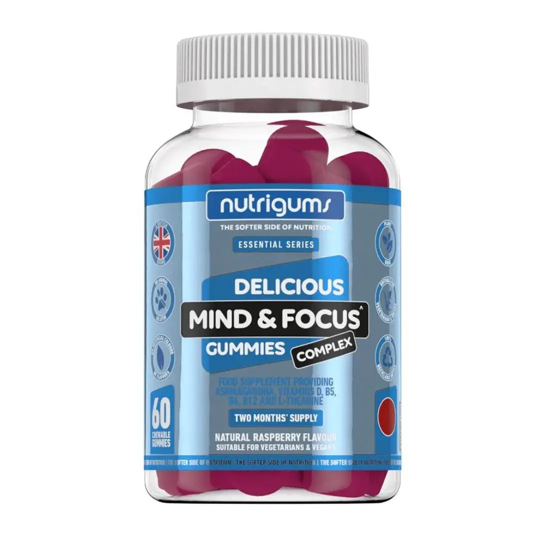 Nutrigums Mind & Focus Complex, podpora koncentrace, 60 želé bonbónů