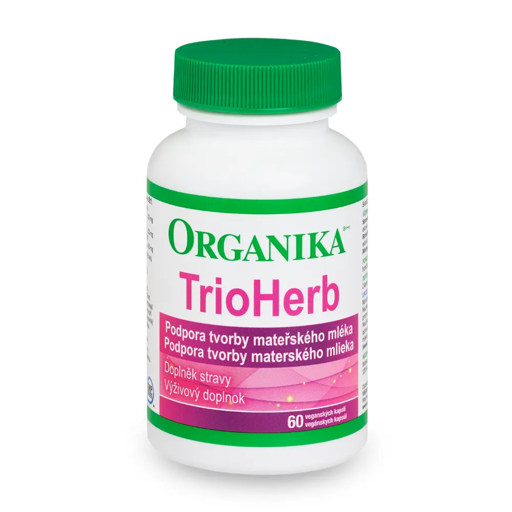 Organika TrioHerb – podpora tvorby mléka, laktace a kojení, 60 kapslí