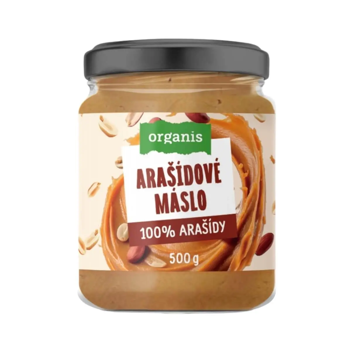 Organis Jemné arašídové máslo, 500 g